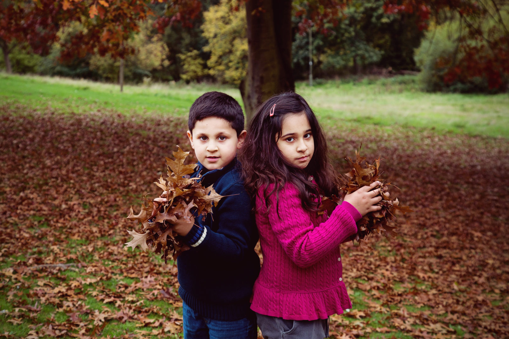 Autumn mini family photo shoot in north london